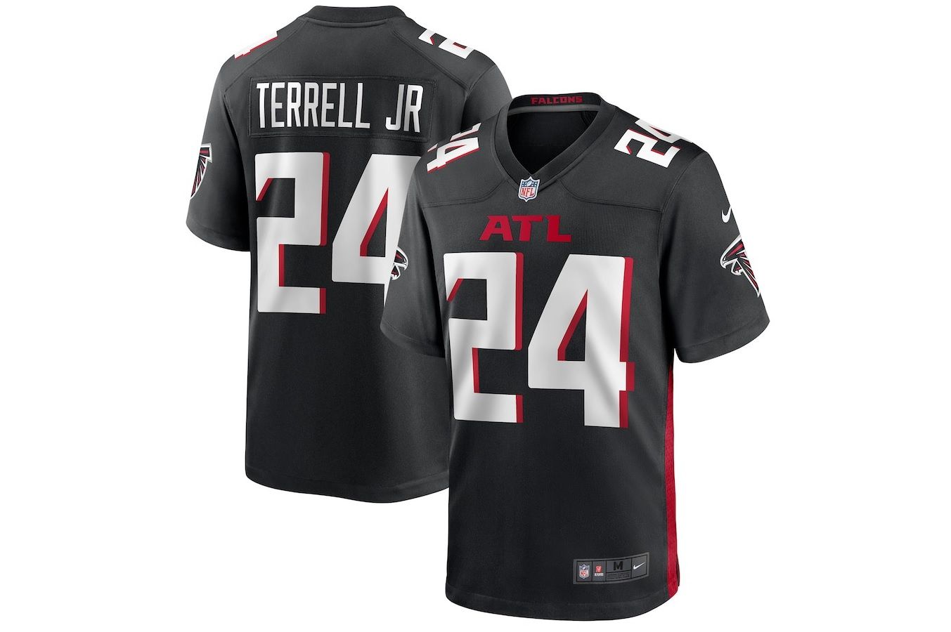 Men Atlanta Falcons #24 AJ Terrell Jr Nike Black Player Game NFL Jersey->atlanta falcons->NFL Jersey